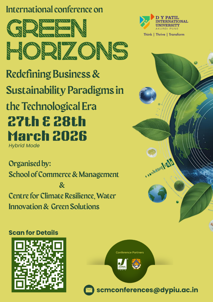 International Conference on Green Horizons at DYPIU March 2026
